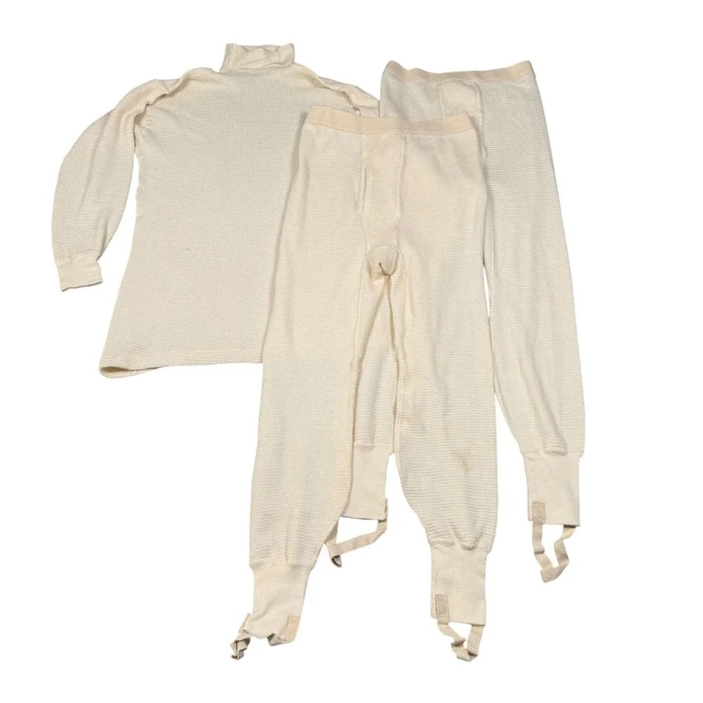Vintage 1983 US Military CWU-44/P Undershirt & CWU-43/P Drawers Aramid Set Large